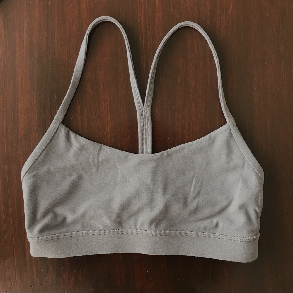 lululemon Flow Y Bra Size 4 Dusty Dawn Purple/Gray